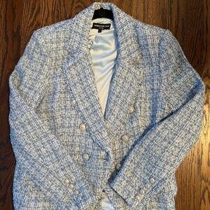 Generation Love light blue tweed blazer